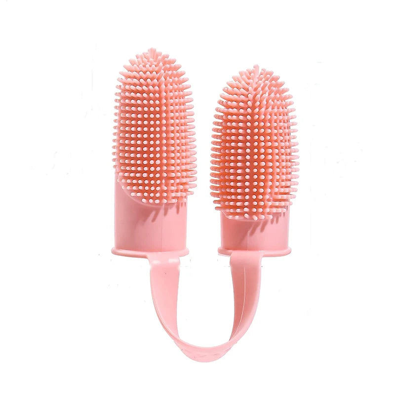 Escova de dentes macia de sílica gel para cães