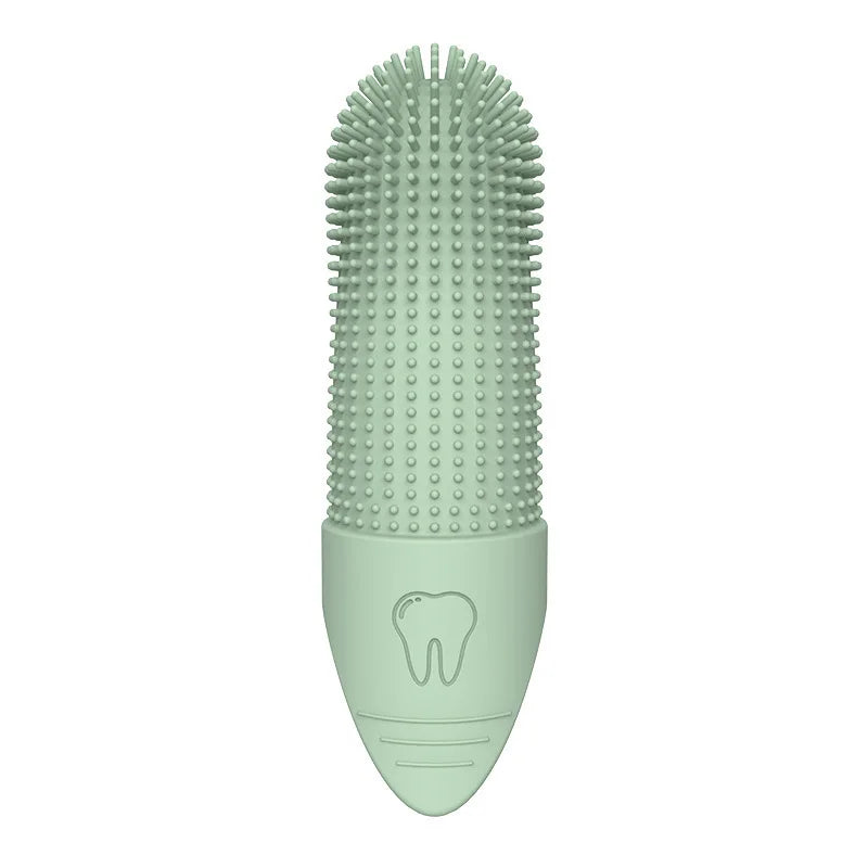 Escova de dentes macia de sílica gel para cães