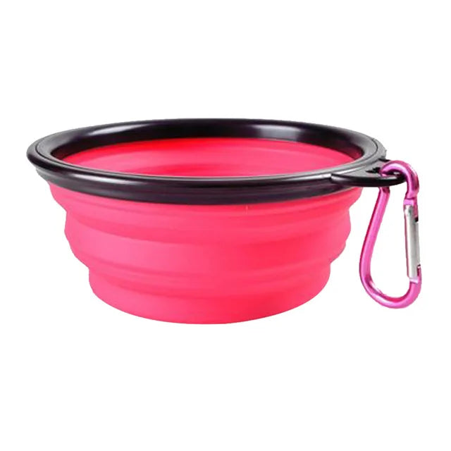 Tigela de silicone dobrável para animais de estimação