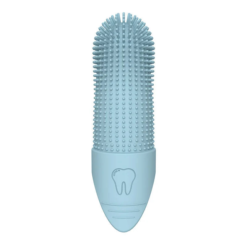 Escova de dentes macia de sílica gel para cães