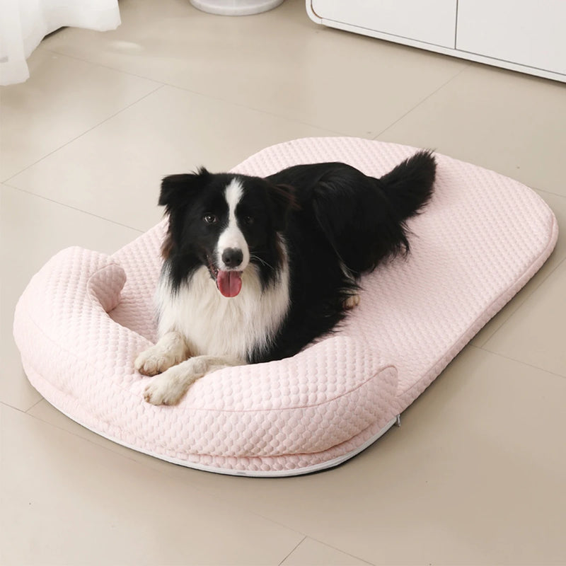 Cama grande para cães, respirável, refrescante