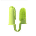 Escova de dentes macia de sílica gel para cães