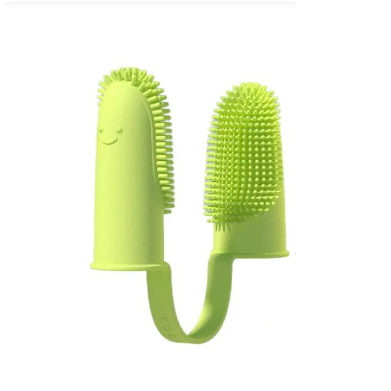 Escova de dentes macia de sílica gel para cães