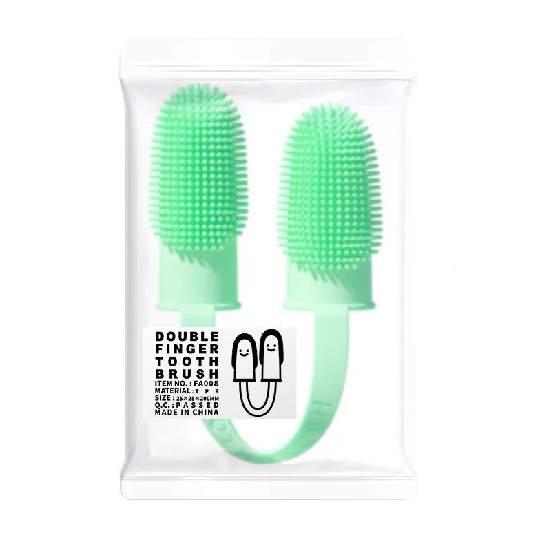 Escova de dentes macia de sílica gel para cães