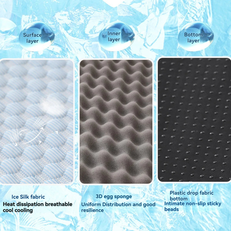 Cama grande para cães, respirável, refrescante