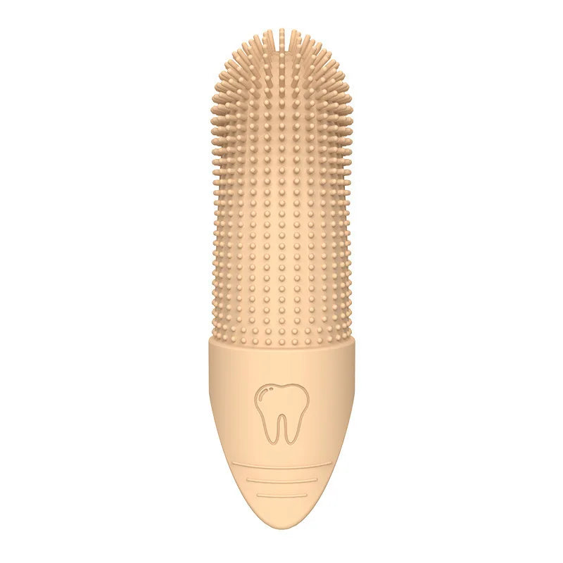 Escova de dentes macia de sílica gel para cães